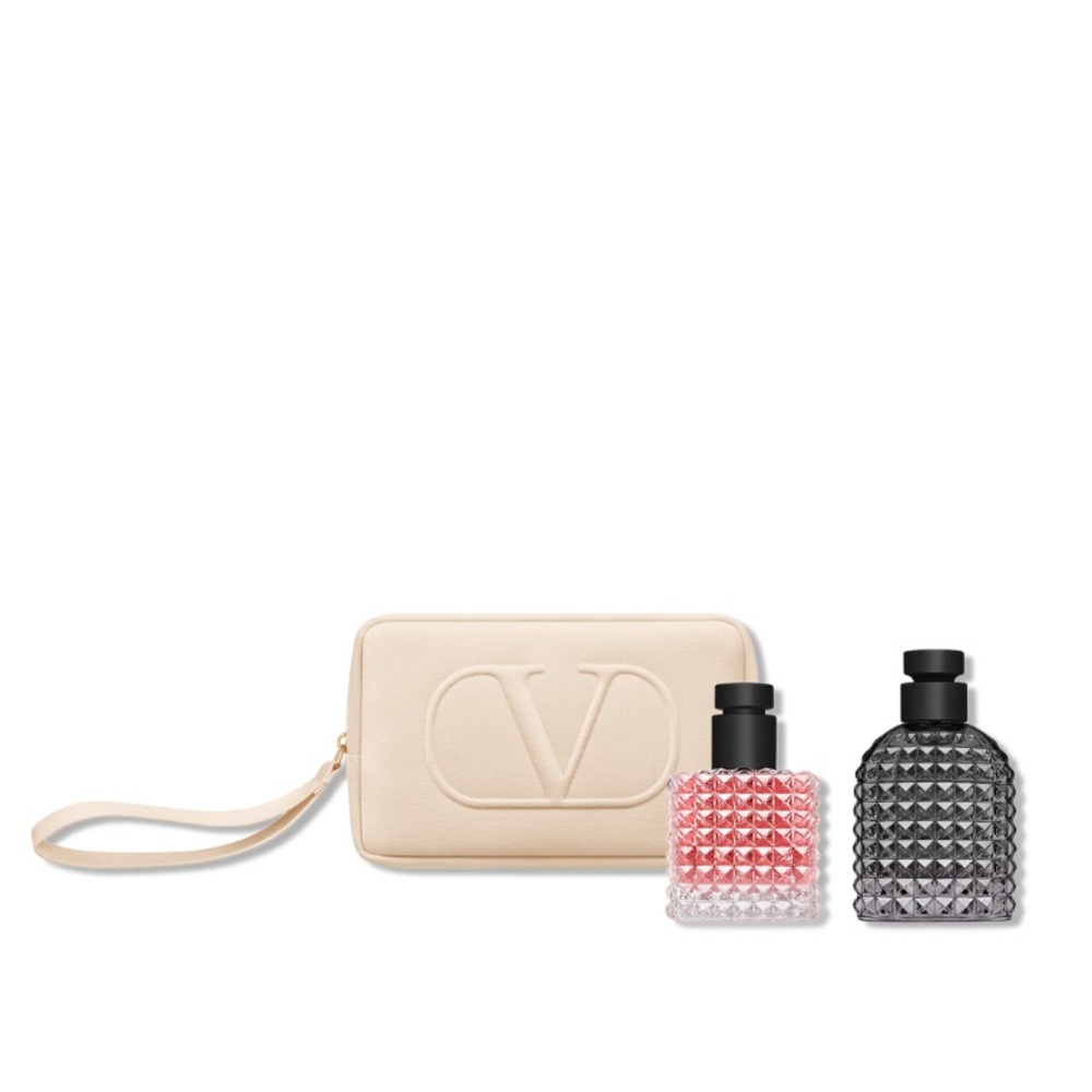 Valentino Fragrance Duo with Cream Pouch